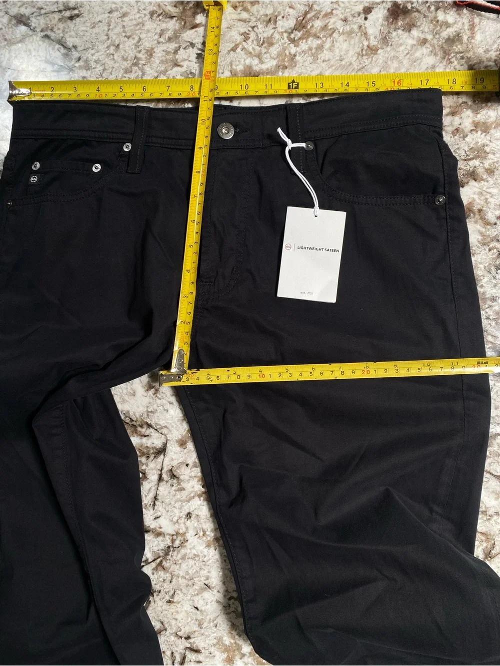 AG Tellis Modern Slim Lightweight Satin Pants